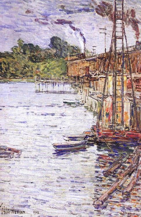 Childe Hassam The Mill Pond at Cos Cob oil painting image